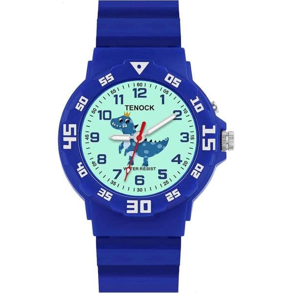 Kids Analog Boys Girls, Dinosaur Unicorn Learn to Tell Time Watch with Night Light, Waterproof, Military Time, So Band Watches for Ages 4-10 Great Birthday