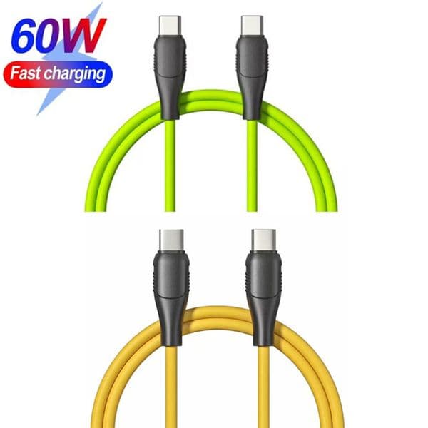 60W USB C to USB C Cable 1m 3FT PD 20W Type C Cellphone Fast Charging Cable Cord Data Transfer For iphone 16 15 14 13 12 Samsung S25 S24 S23 S22 Huawei Xiaomi