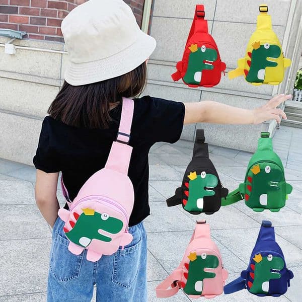 Adjustable Shoulder Strap Cartoon Childrens Bag Mini Kawaii Dinosaur One Shoulder Bags For Girls Birthday New Year Party Gift X250906