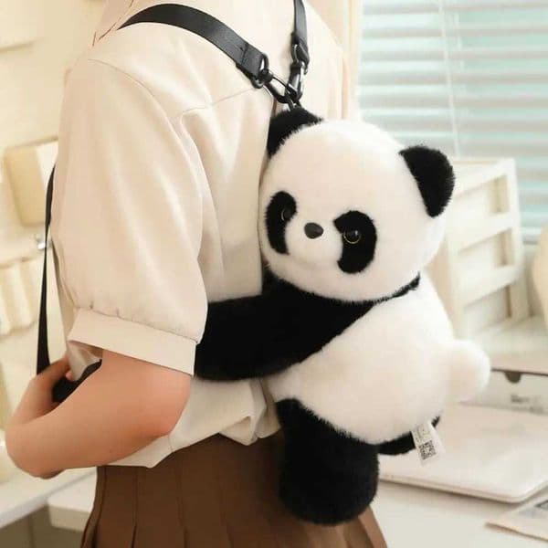 Casual Pig Plush Panda Backpack Fur Dog Animals Raccoon Bag Soft Cartoon Animal Capybara Crossbody Bag Zoo Gift X250906