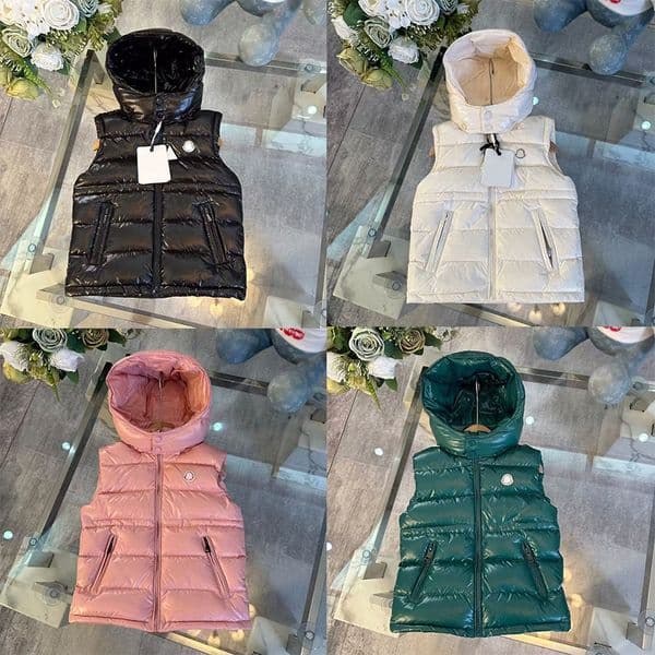 kids winter vest thick warm bread style jacket boys girls casual couple sibling jacket versatile outerwear size 110-160cm F5