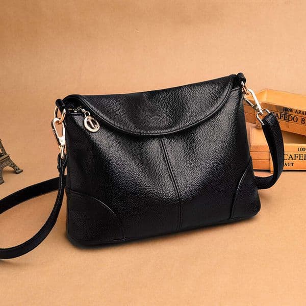 2025 New Fashion Women's Crossbody Shoulder for Middle-aged Moms Soft Leather Small Square Bag