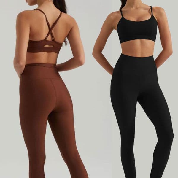 Designer Yoga Set 2 Pieces Bra Tank Tops Womens Tight Sports Suits Jumping Gym Resistance Strength Training Sportswear Running Sweat Wicking Sweatwear