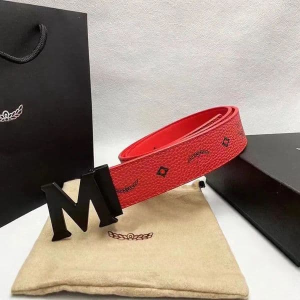 Designer man belt luxury M Letter belt classic square buckle genuine styles bright alligator unisex Mcn Letter belt