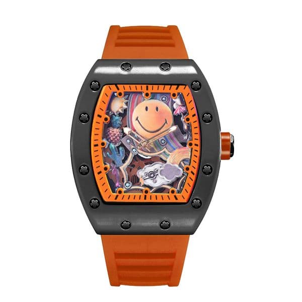 2025 High Quality Luxury Silicone Chronograph Solo Lunar Astronaut Watch Super Luminous Hollow Design
