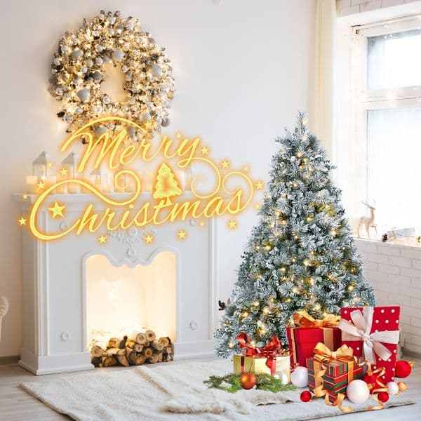 4FT Full Hard Needle Christmas Tree Eco-Friendly Plastic Artificial tree Holiday Ornamented Spruce for Indoor Decorations