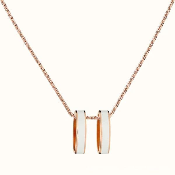 Luxurious Enamel Letter Pendant Necklace Women's Jewelry Classic and Elegant Necklace Multiple Colors Available Lady's Necklace