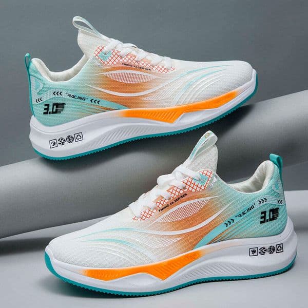Flying Woven Men's Fashion Soft Sole Casual Sports Lightweight Outdoor Running Shoes