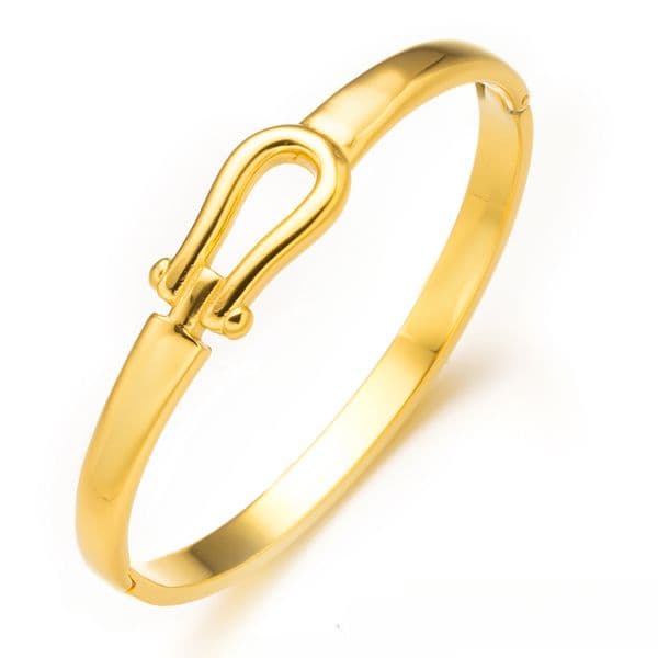 Designer Bracelet Elegant Gold Plated Cubic Zircon Bangle Women Party Gift Wholesale Wedding Jewelry