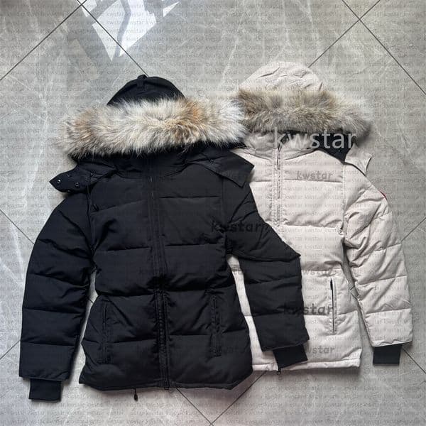 Women Puffer Jackets Winter Parka Coats Real Wolf Fur Outdoor Wyndham Windbreaker Outerwear Luxury down jackets XS-XL