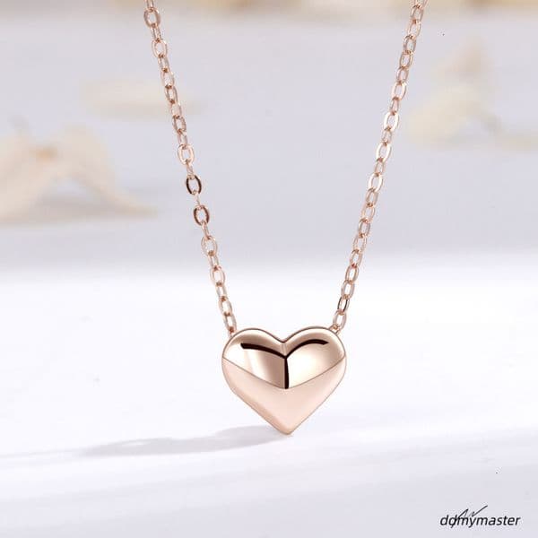 New Designer Women's S Sterling Sier Heart Necklace Is A Simple Personalized High End Collarbone Chain And Niche Design Pendant Jewelry For Women ddmymaster
