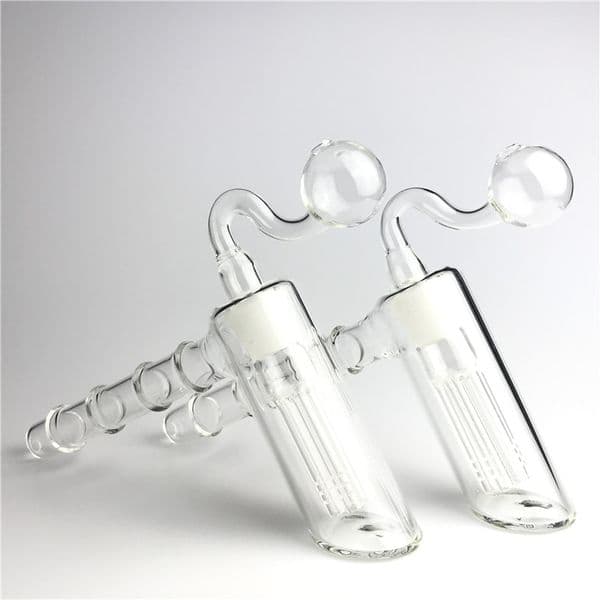 Goodsstore 18mm Female Glass Hammer Oil Burner Bong Set with 6 Arm Perc Glass Percolator Bubbler Ash Catcher 18mm Male Oil Burner Pipe