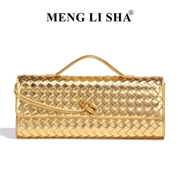 Luxury 2025 Vintage Style Women's Hand Woven Evening Top Handle Shoulder Crossbody Bag Underarm Accordion Structure Elegant Free Shipping