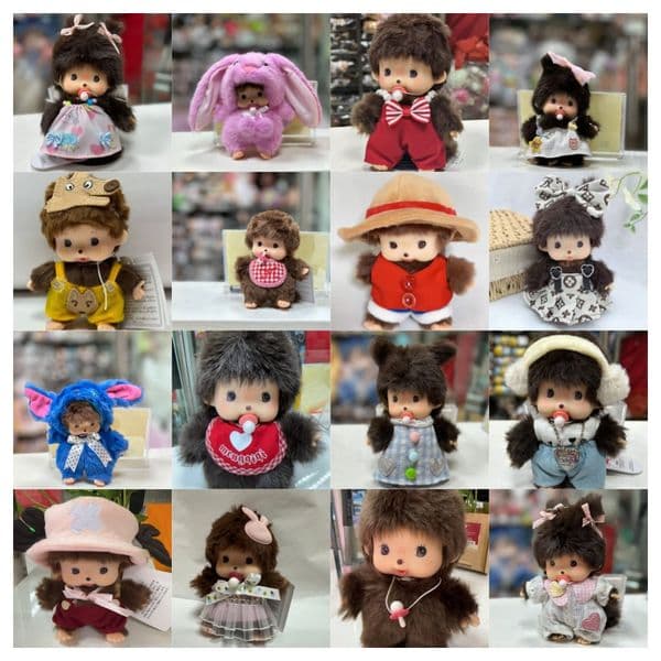 Monchhicied 15cm Kawaii Super Soft Amigurumi Crochet Stuffed Animal Toy Cute Plush Monkey Doll for Stress Relief ODM