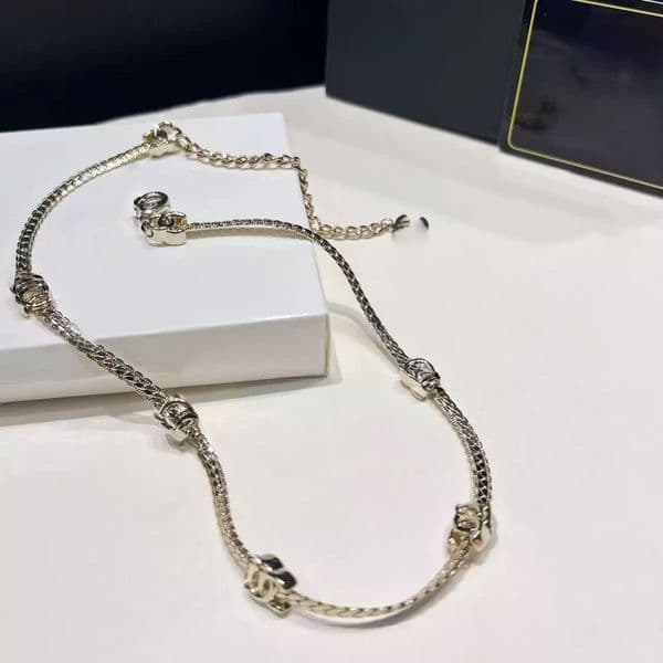 luxury gold necklaces diamond chain jewlery designer tennis chains stainless steel necklace jewelry for woman