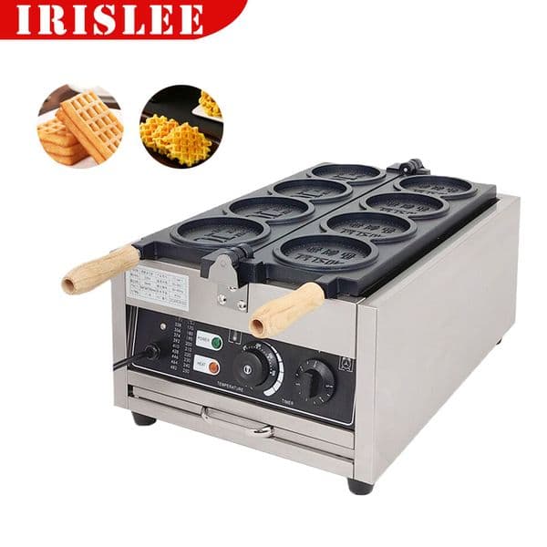 Commerical Coin Waffle Maker Non Stick Pan Waffle Maker Bread Machine Round Waffle Maker Timer 110V 220V