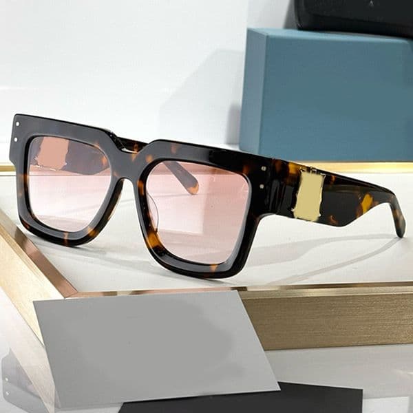 Designer Fashion Square Frame Acetate Sunglasses JUMBO MA Sunglasses 1001 Temple Metal Pattern Outdoor Driving Vacation UV Protection Glasses