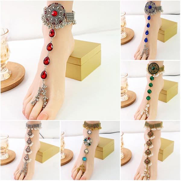 Elegant Unisex Round Anklet: Distinctive Tribal-Inspired Charm for Your Feet Trendy Single Piece Beaded Anklets Timeless Boho Chic Accessory