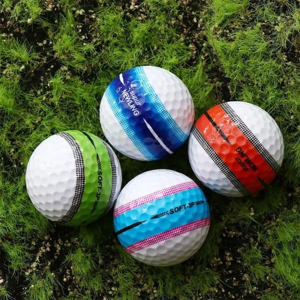 2026 New 360 Aiming Golf Balls Sky Blue Purple Three Layer Ball Dark Orange Super Long Distance Game outdoor 250909 Free Shipping
