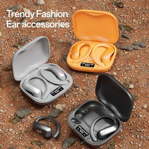 2025 New Over-Ear Non-In-Ear OWS Open-Type Digital Display Bluetooth Earphones