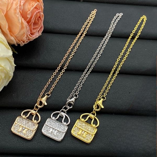 Necklace Pendant Necklace Designer for Woman Fashion Women Silver Chain Designer Jewelry Birthday Gift Wedding Party