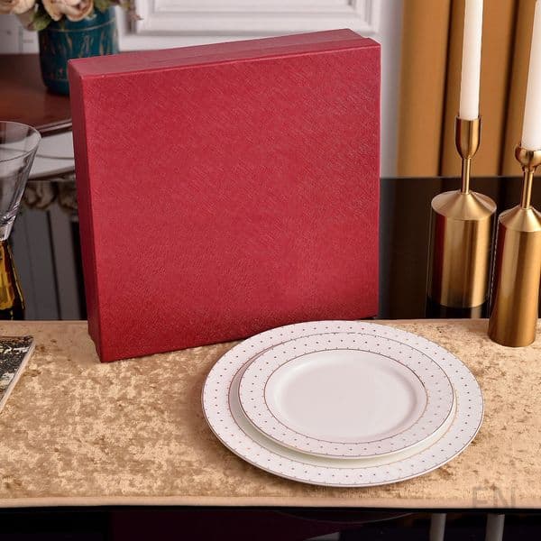 Elegant European Bone China 2-Piece Plate Set, Ideal For Serving Dinner, Tea, Or Desserts At Formal Gatherings, Weddings, And Celebrations 0000