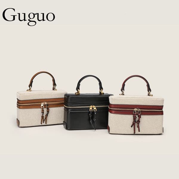 Guguo Free Shipping New Designer Bag Women's Bag 2025 New Fashion Handbag Versatile Fashion Small Bag Single Shoulder Crossbody Box Bag