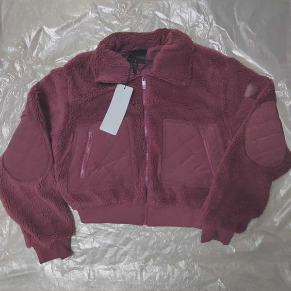 Designer Outerwear Jackets Yoga Blazer Lamb Plush Warm Coats Standup Collar Shirtjacket Long Sleeve Sweater FullZip Cardigan Sweatshirts Cropped Thick SweatTops