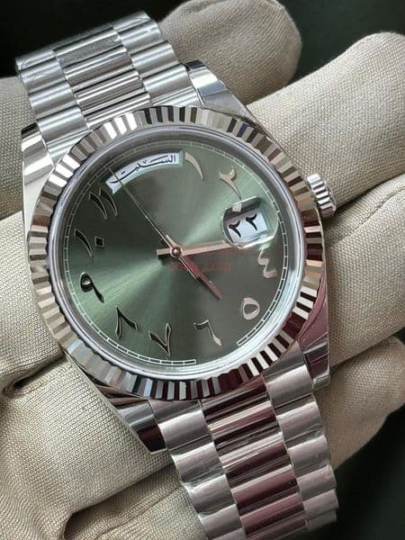 Best version Day Time Date 40 Watch 40MM BLUE Arabic Language Dial Platinum 228206 Bracelet Sapphire ETA ovement Mechanical Automatic Men Wristwatches