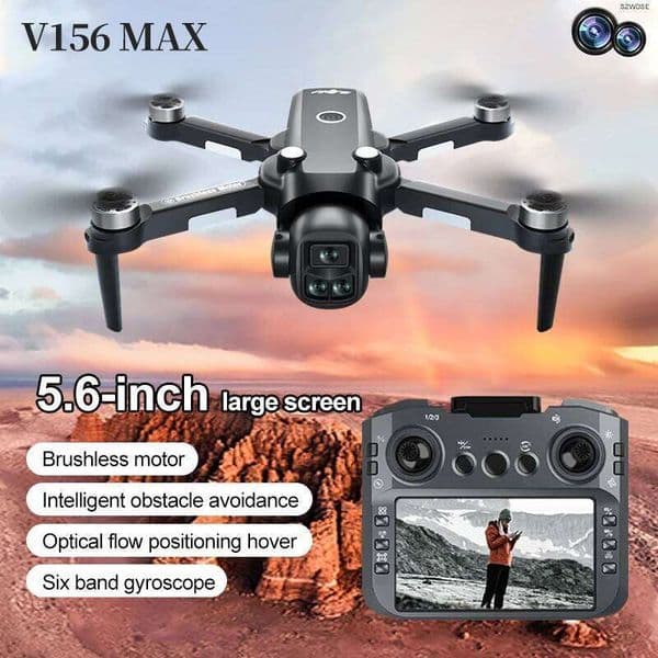 New V156 Max RC Drone Professional 8K Camera With 5G Wifi UAV Screen Remote Control Brushless Obstacle Avoidance Quadcopter