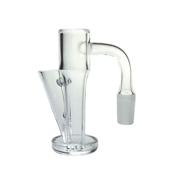 Goodsstore 20mm 2.5mm Quartz Funnel Slurper Vortex Slide Banger Nail 10mm 14mm Beveled Top Fully Weld HQ Long Neck Domeless Smoking Nails