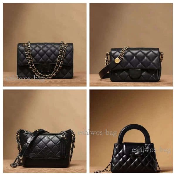 Bag Tote bags designer women shoulder cross body bag cc wallet Thread Genuine Leather Chains Lock Fashion Purses Designer Woman Handbag