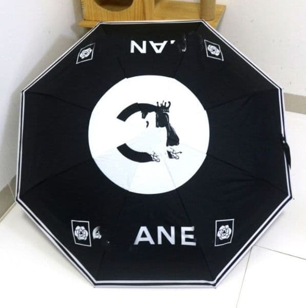 Designer Quality Sunny and Rainy Dual-Use Folding Automatic Sun Protection Uv Protection Sun Umbrella Tide Brand Umbrella Logo