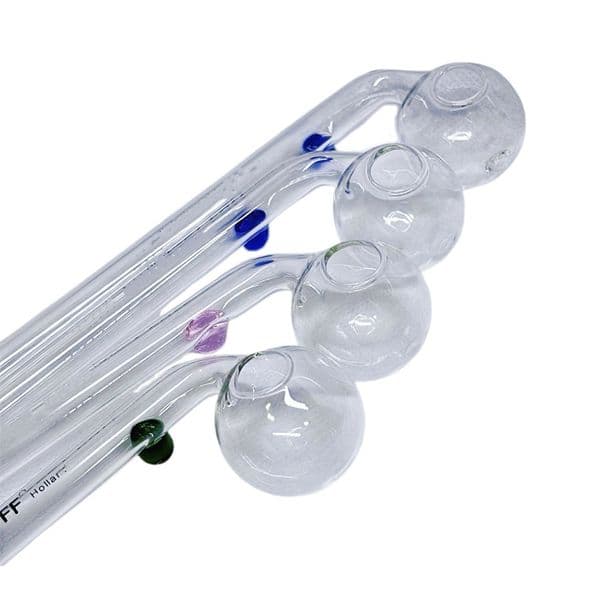 14cm Curved Thick Glass Pipe 3cm Big Oil Burner Bowl Head With SP