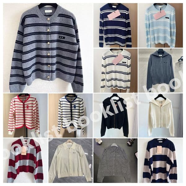 Designer Cardigans Autumn Winter Woman Sweater Luxury Knitted Sweater Casual Female Clothes Coat Warm Cardigan for Women 32201