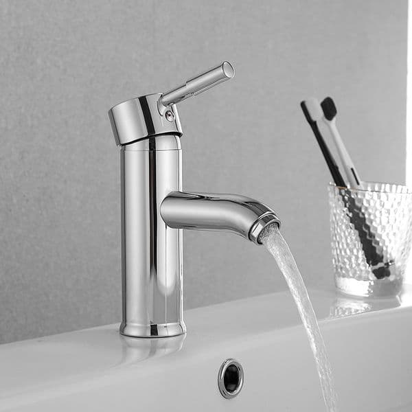 Stainless Steel Bathroom Faucet Hot & Cold Household Countertop Basin Faucet FF-5008