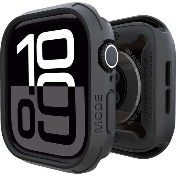elkson Compatible with 46mm Bumper Case, Quattro Red Case for Apple Watch and iWatch Series 11 10, Military Grade Durable Protective Cover, Flexible Shock