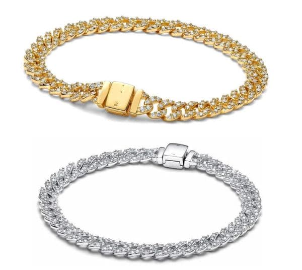 Charm Bracelets Designer Bracelets Cuba Chain Adjustable Fashion Chain Charms With Gift Box For Hip hop Rock Rhinestone Bracelets Jewelry