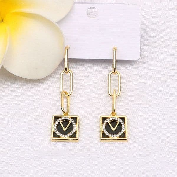 Luxury Brand Diamond Pearl Drop Dangle Earring Gold Charm Earrings Letter Barnd Fashion Earrings Designer For Women Party Gift Wedding