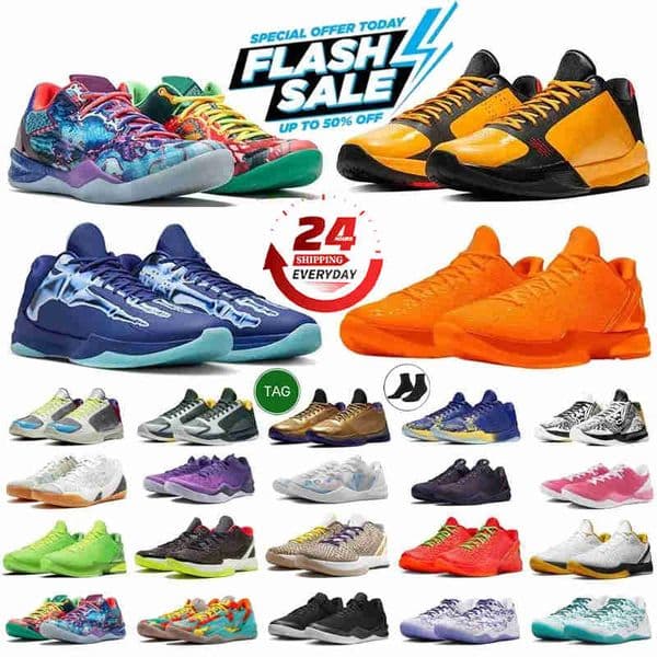 Designer Mamba 6 Basketball Shoes Zoom Eybl Protro Mambacita 5 Think Pink XRay Easter Del Sol Black for Men Women Trainers Outdoor Sports Sneakers Kobeshoes 4046