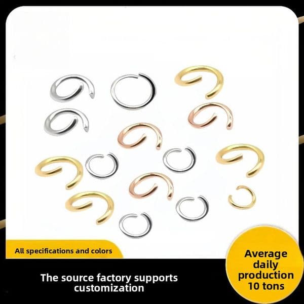 Accessories DIY Jewelry Necklace Bracelet Connector Closed Stainless Steel Open Ring wholesale