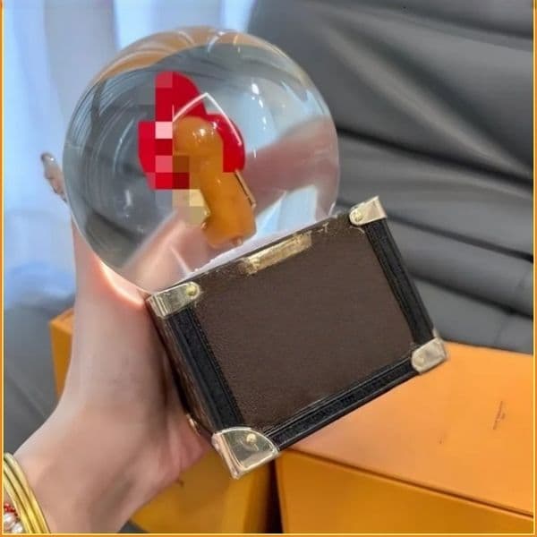Rotate Snowflake crystal ball classic Music Box boutique high quality men's and women's luxury brand Christmas Decorative Gift