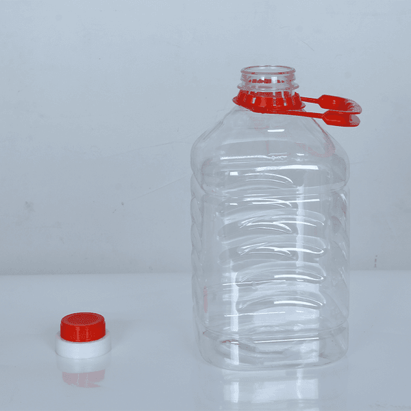 Food packaging, Polyester (PET) bottles square for food packaging (2.7L), plastic, bottle, packaging bottle, container, storage.