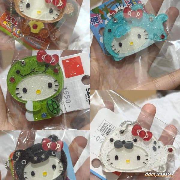 Portable Kawaii Makeup Keychain Cartoon Sliding Cover Mirror Keyring Bag Pendant Hanging Decoration250711 ddmymaster