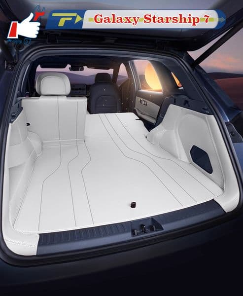 For Geely Galaxy Starship 7 2025 EM-i Car Trunk Mat Custom Fit Cargo Mat 3D Shape Trunk Liner XPE Trunk Protector Mat Chair-Back Mat Rear Trunk Full-surrounded Mat