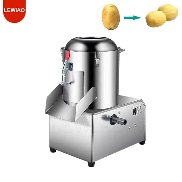 Commercial Fully Automatic Ginger Peeling Machine Kitchen Yam Tapioca Vegetable Cleaning Peeling Machine
