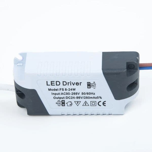 LED Driver 280mA 8-24W AC 110V 220V To DC 24V Lighting Transformer Panel Ceilling Lamp LED Strip Power Supply Adapter 1pc