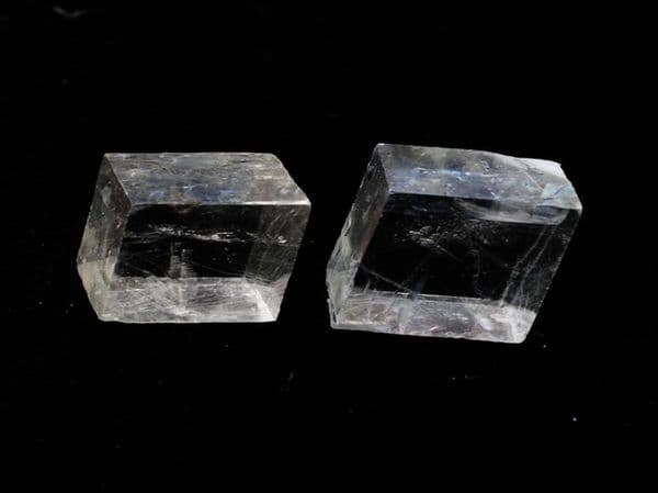 2pcs Natural clear square calcite stones Iceland spar Quartz Crystal Rock Energy Stone Mineral Specimen healing4465415