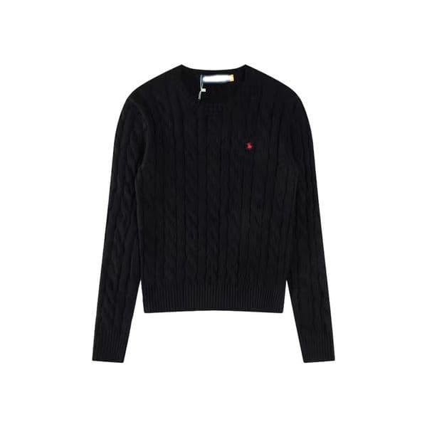 Women's men's knitted T-shirts long short sleeves twisted knitted sweaters black loose knitted sweaters pullover sweaters clothing F2