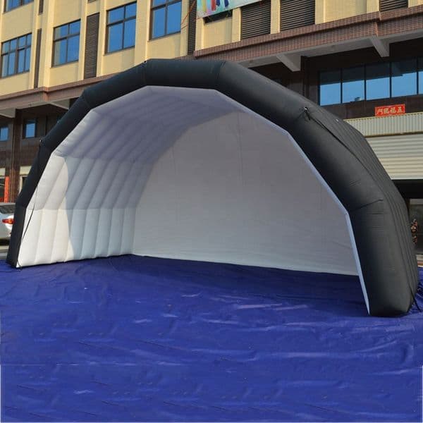 White inflatable stage tent exhibition cover inflatables display marquee for outdoor music concert events